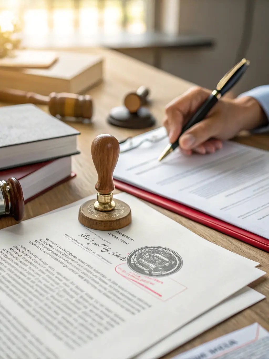 A concierge assisting with the processing of legal documents, such as birth certificates and DNA testing results, ensuring compliance with international standards.